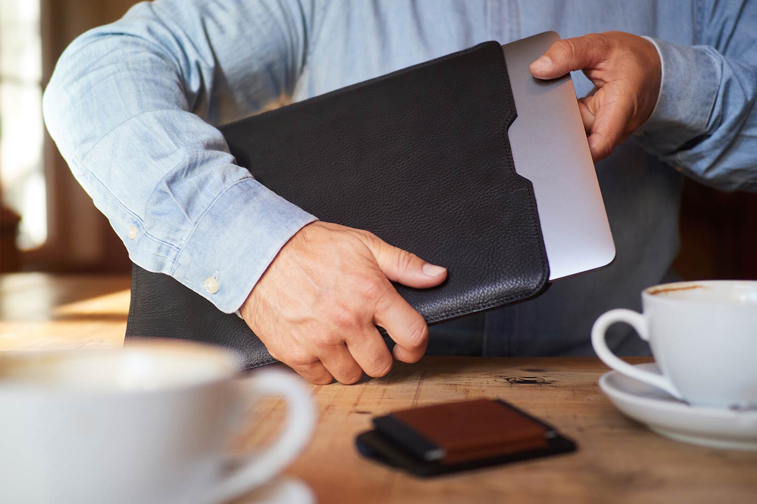 Macbook Air 15 leather sleeves