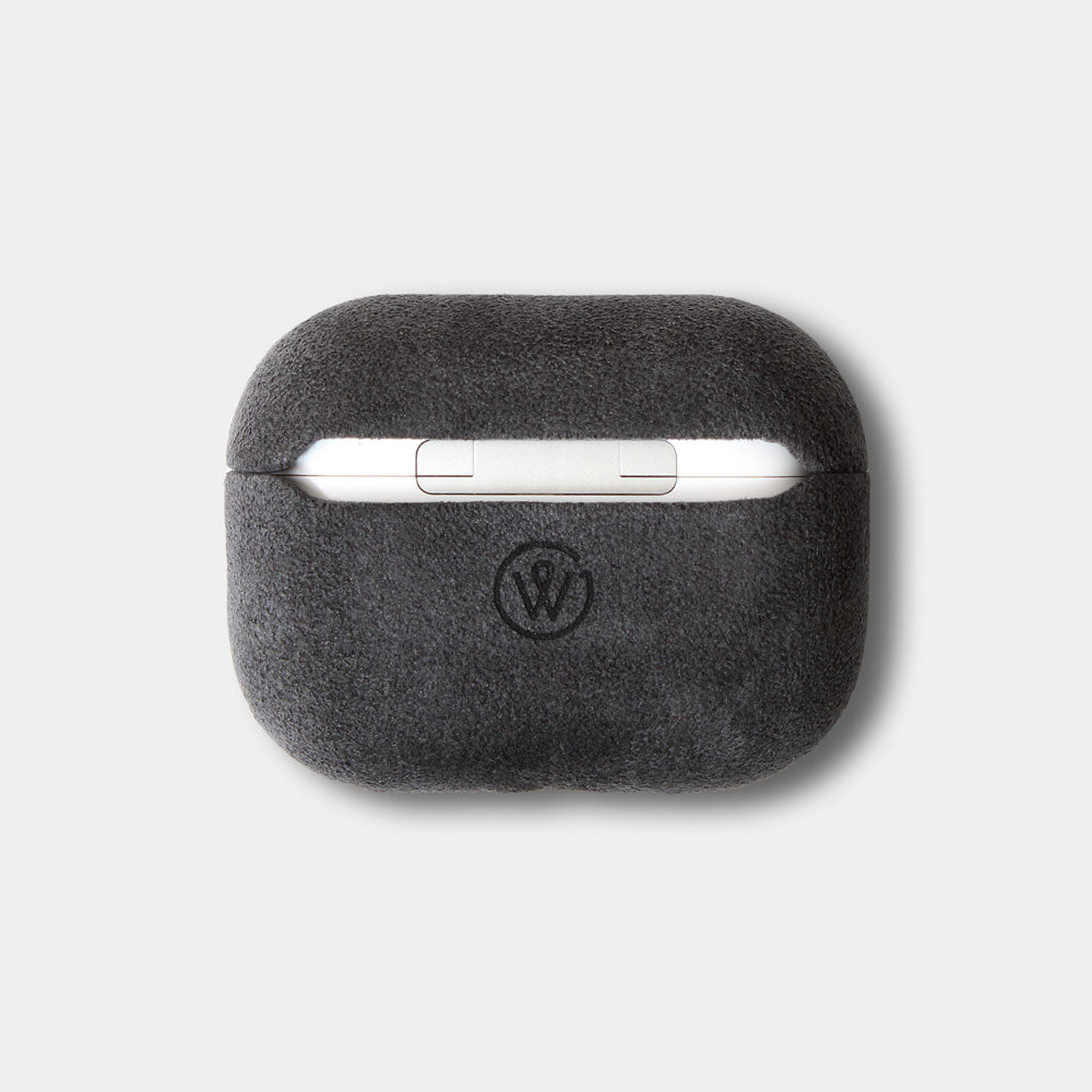 Edles Airpods Pro 3 / Airpods 4 Case JACOB aus italienischem Alcantara