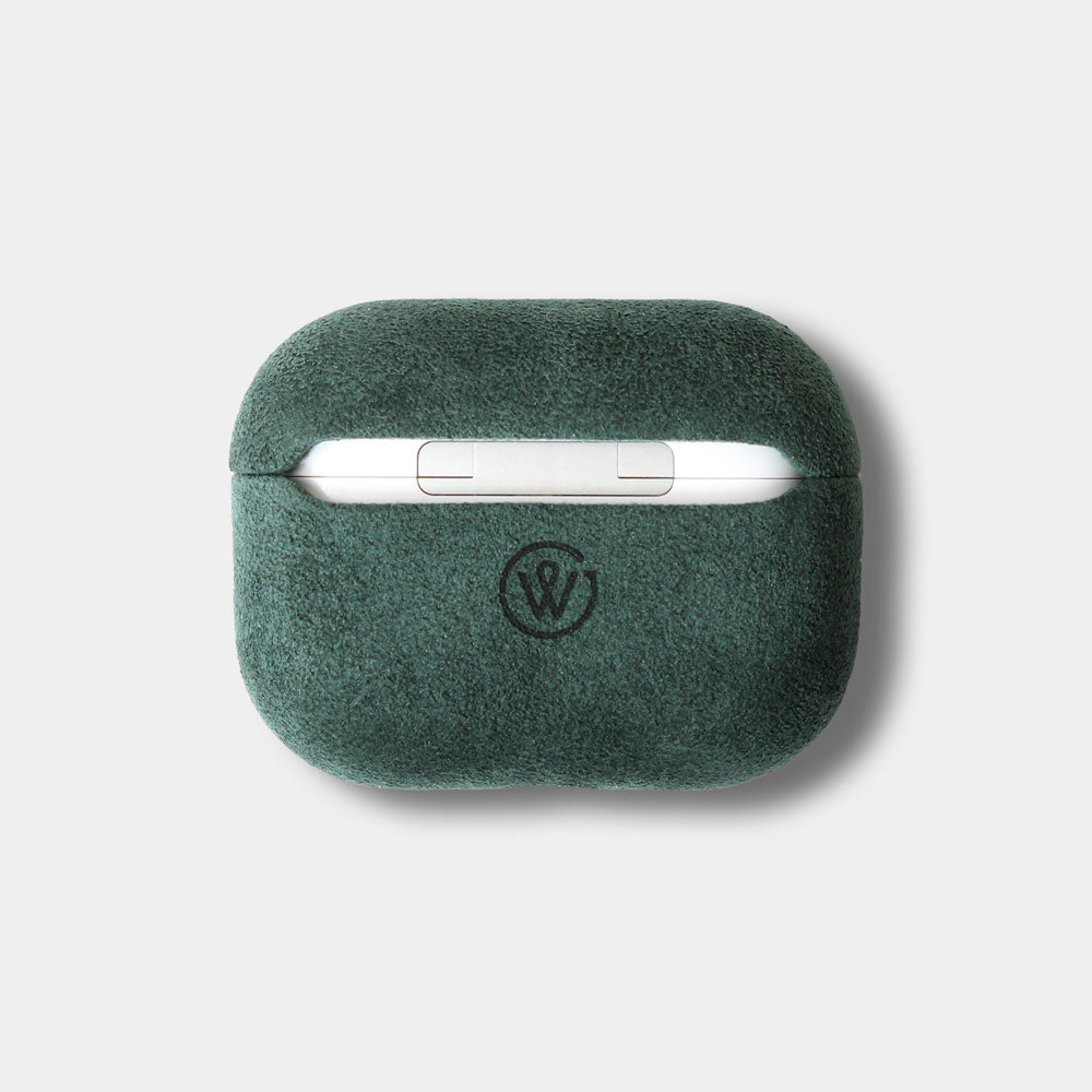 Edles Airpods Pro 3 / Airpods 4 Case JACOB aus italienischem Alcantara