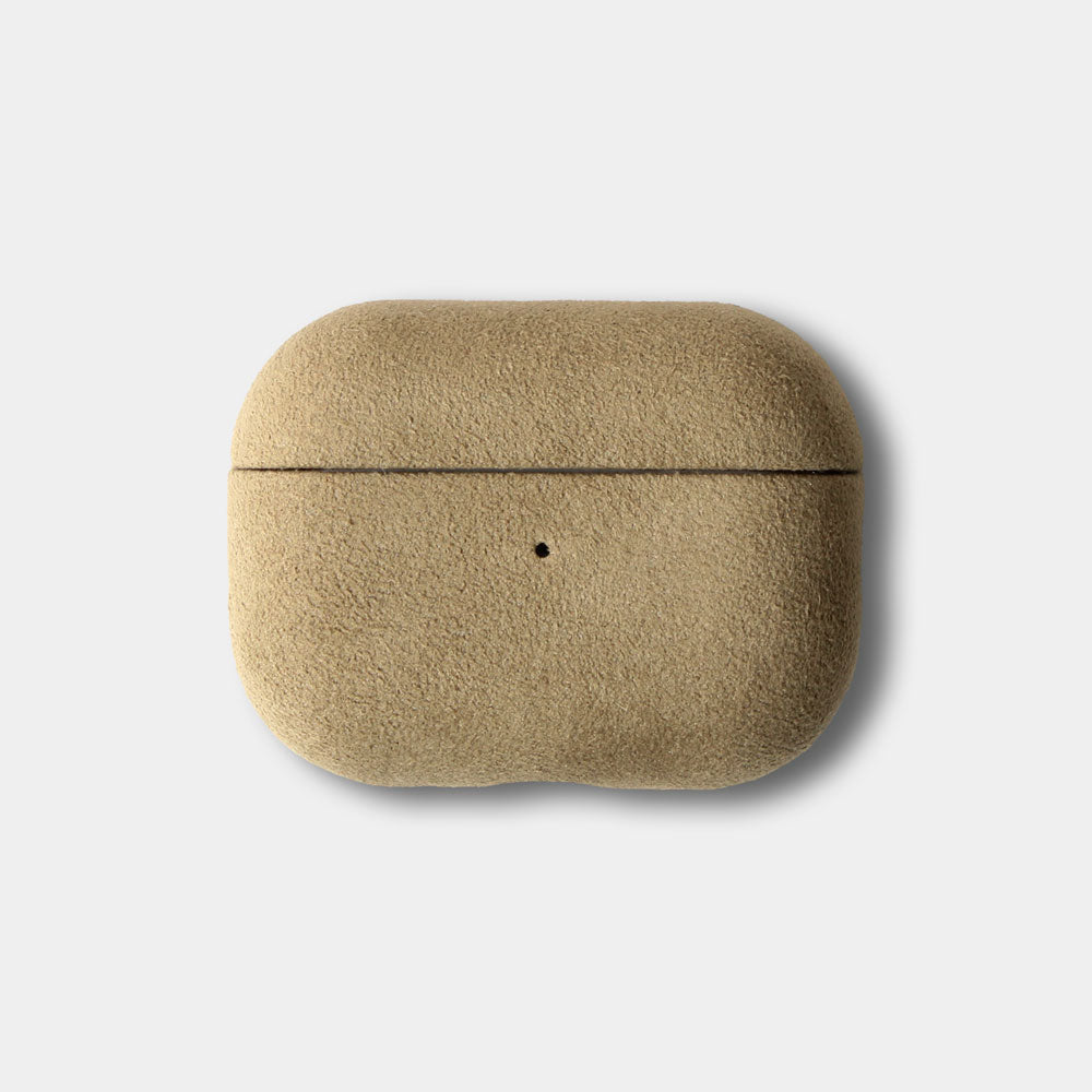Edles Airpods Pro 3 / Airpods 4 Case JACOB aus italienischem Alcantara