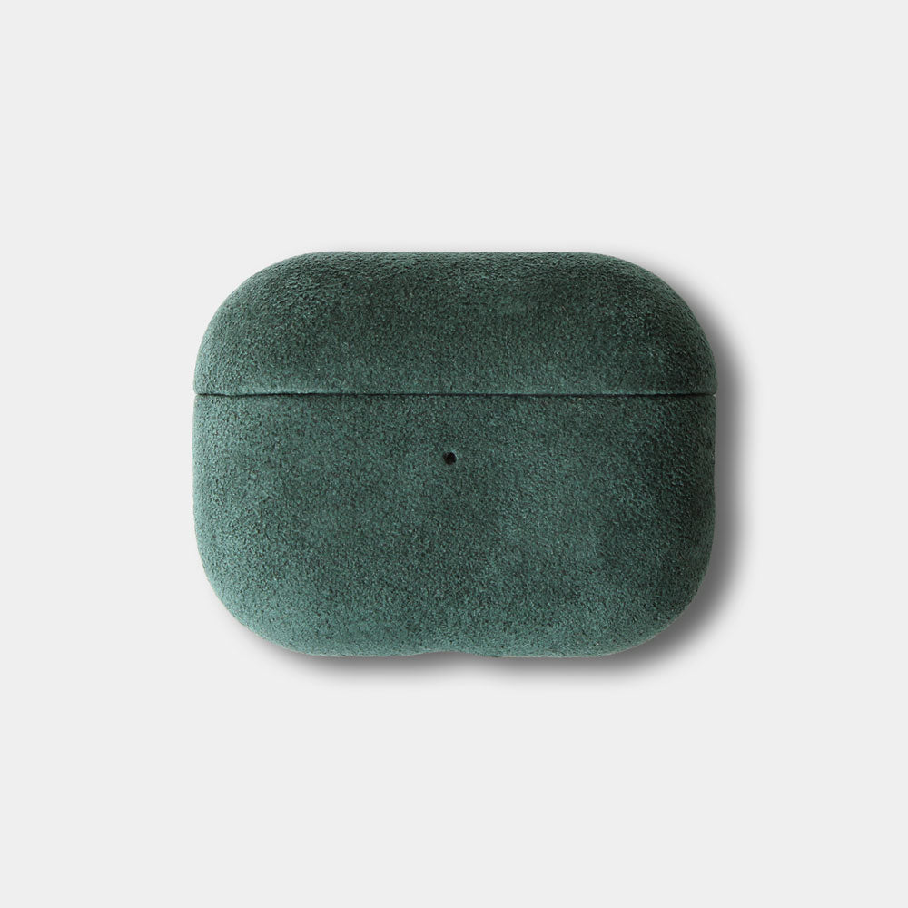 Edles Airpods Pro 3 / Airpods 4 Case JACOB aus italienischem Alcantara