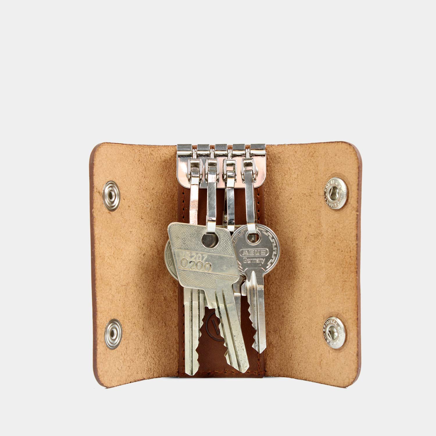 Leather key case with airtag compartment HANS 2.0