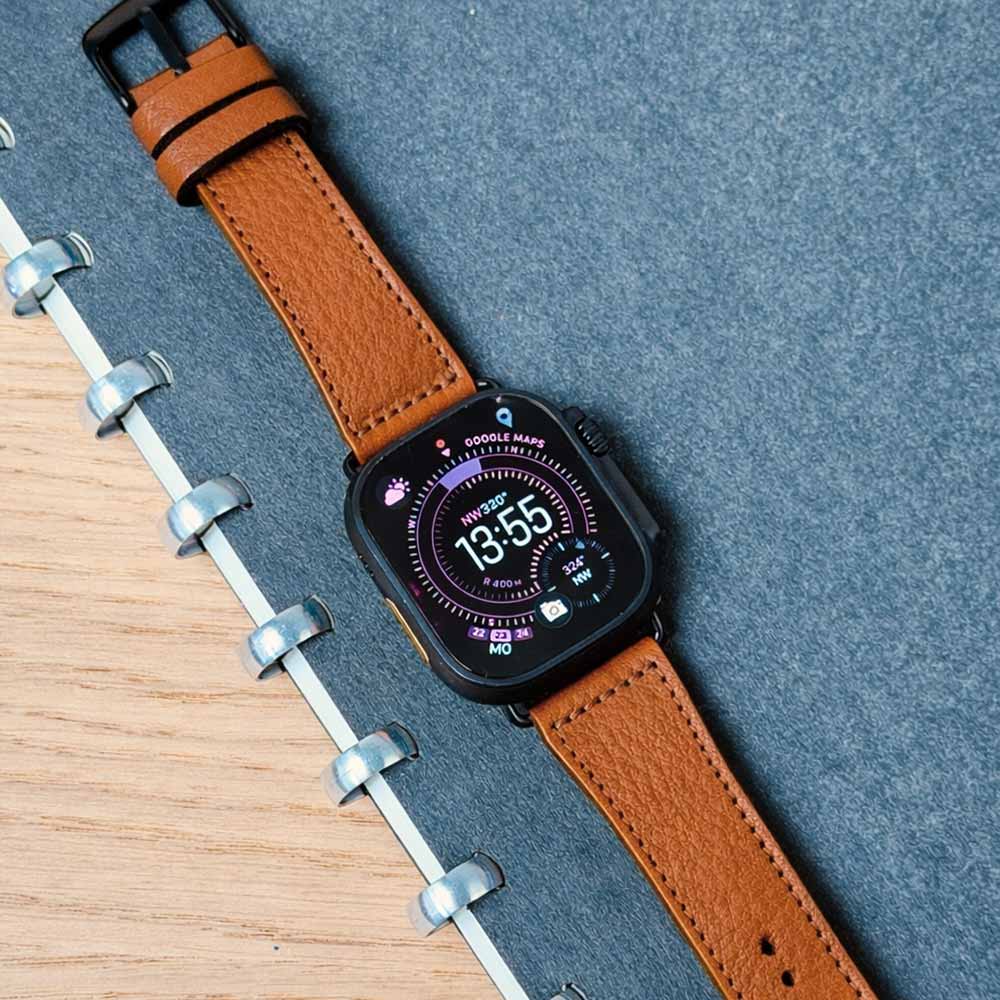 Apple Watch Lederarmband THEODOR aus Vachetta Leder