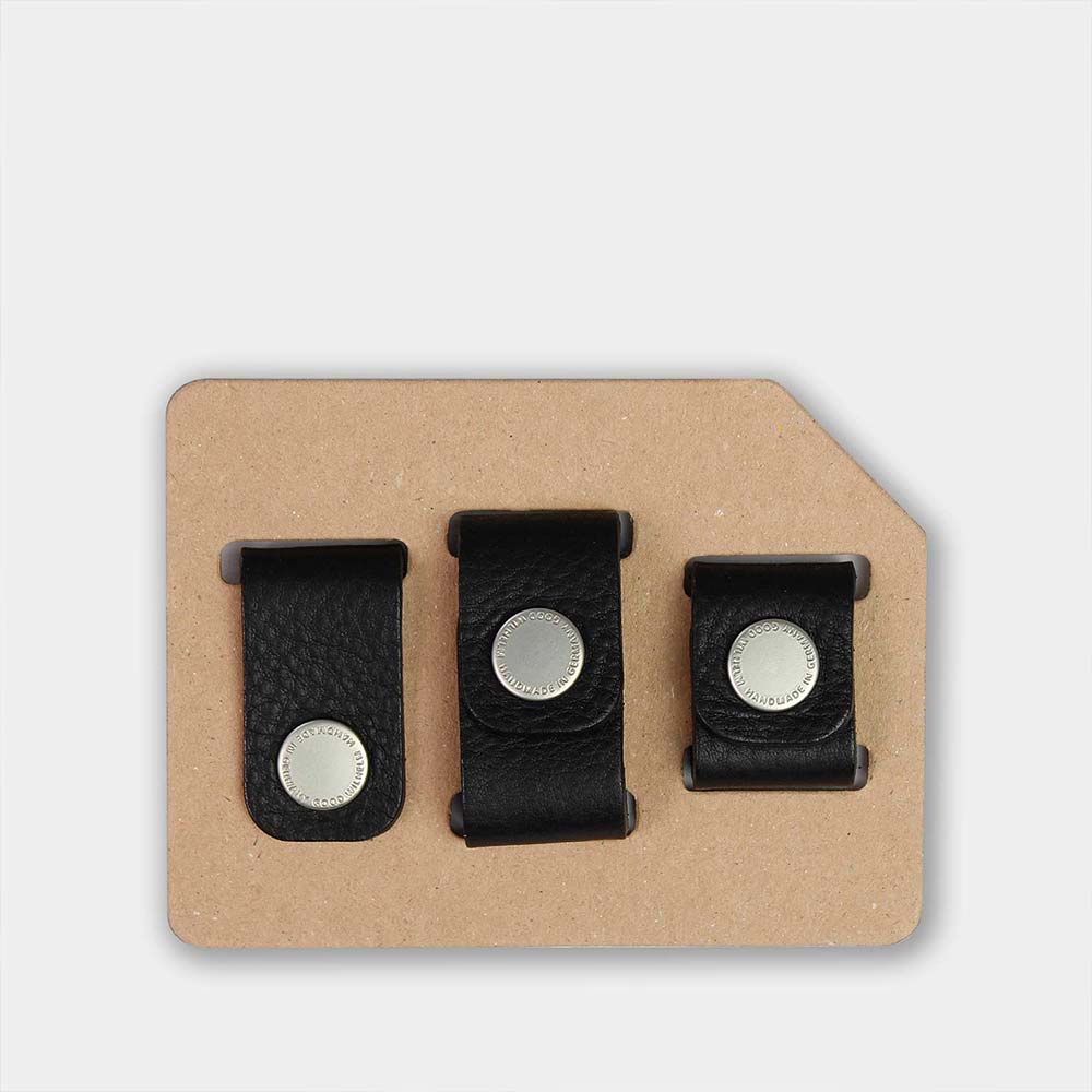 Cable organizer set FRITZ from Goodwilhelm in the color black