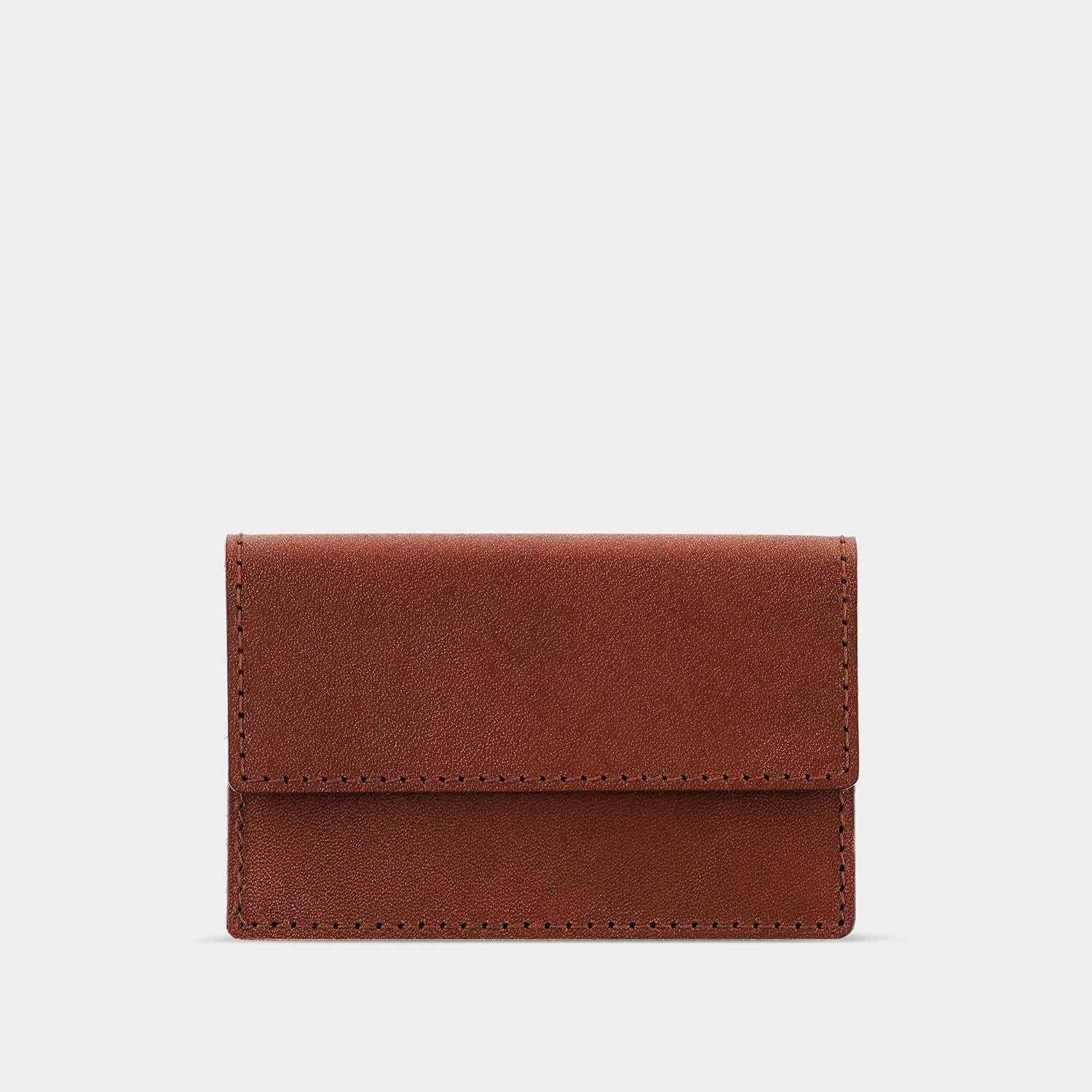 Mini wallet OTTO from Goodwilhelm in the color cognac