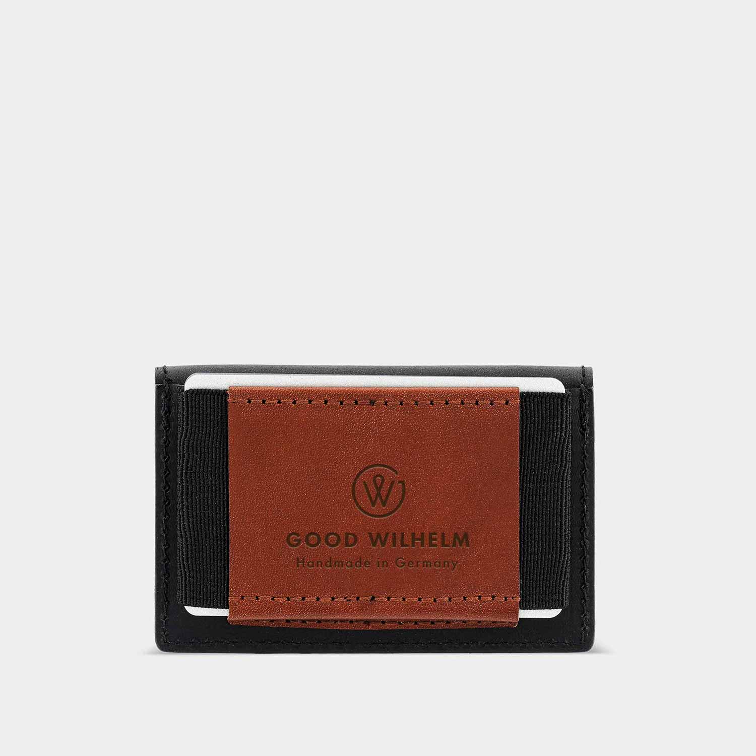 Card compartment of the mini wallet OTTO by Goodwilhelm in the color black