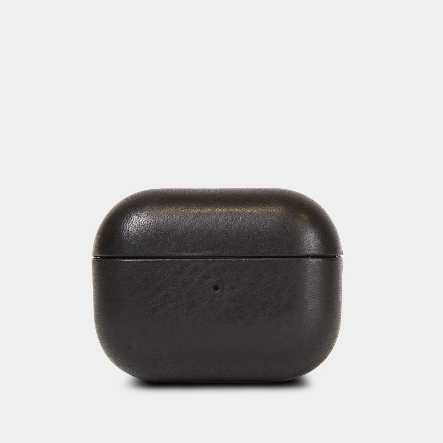 Premium AirPods Case aus schwarzem Leder – zeitlos elegant und passgenau.