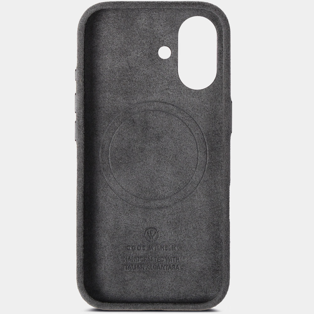 iPhone 17 Alcantara Hülle – Premium Case mit MagSafe, weich, langlebig & handgefertigt