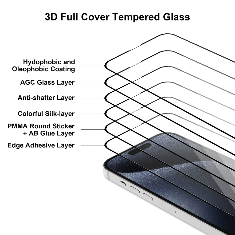 3D Panzerglas - Premium Displayschutz mit 3D-Kanten